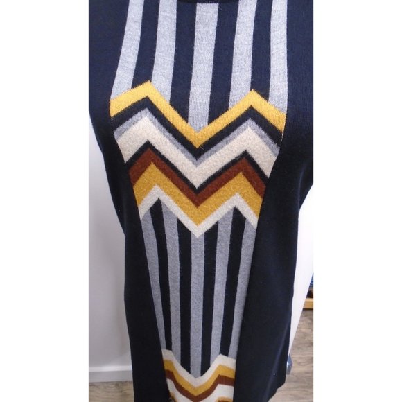 NWT MISSONI SWEATER DRESS SLEEVELESS SIZE MEDIUM BACK and FALL COLORS - Picture 7 of 7